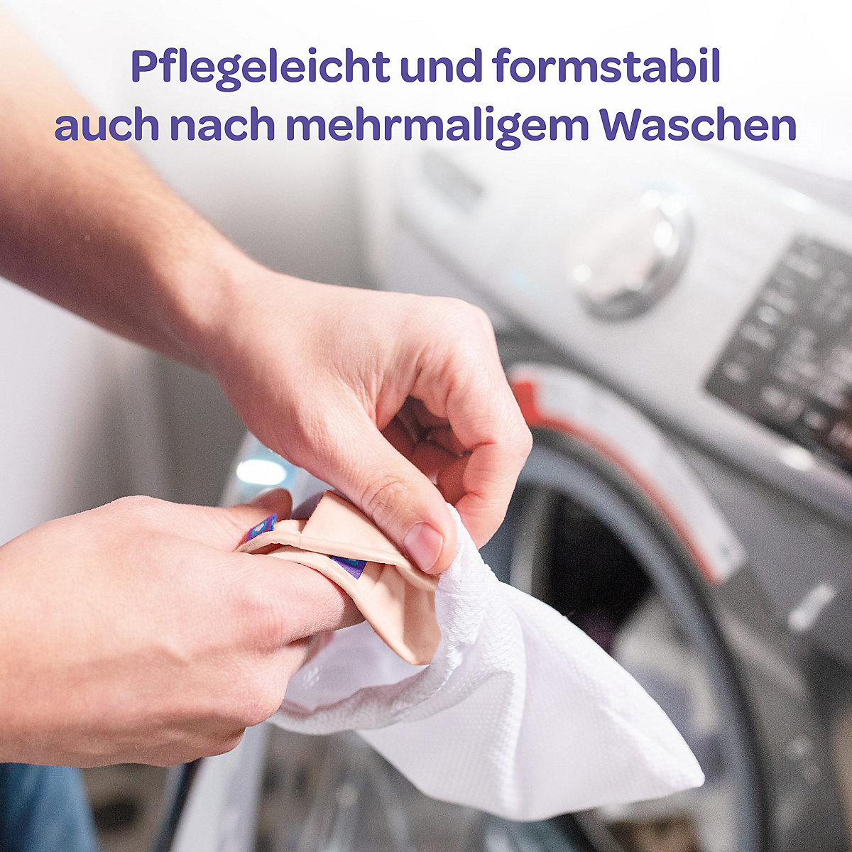 Waschbare Stilleinlagen schwarz & hellrosa, 8 Stück