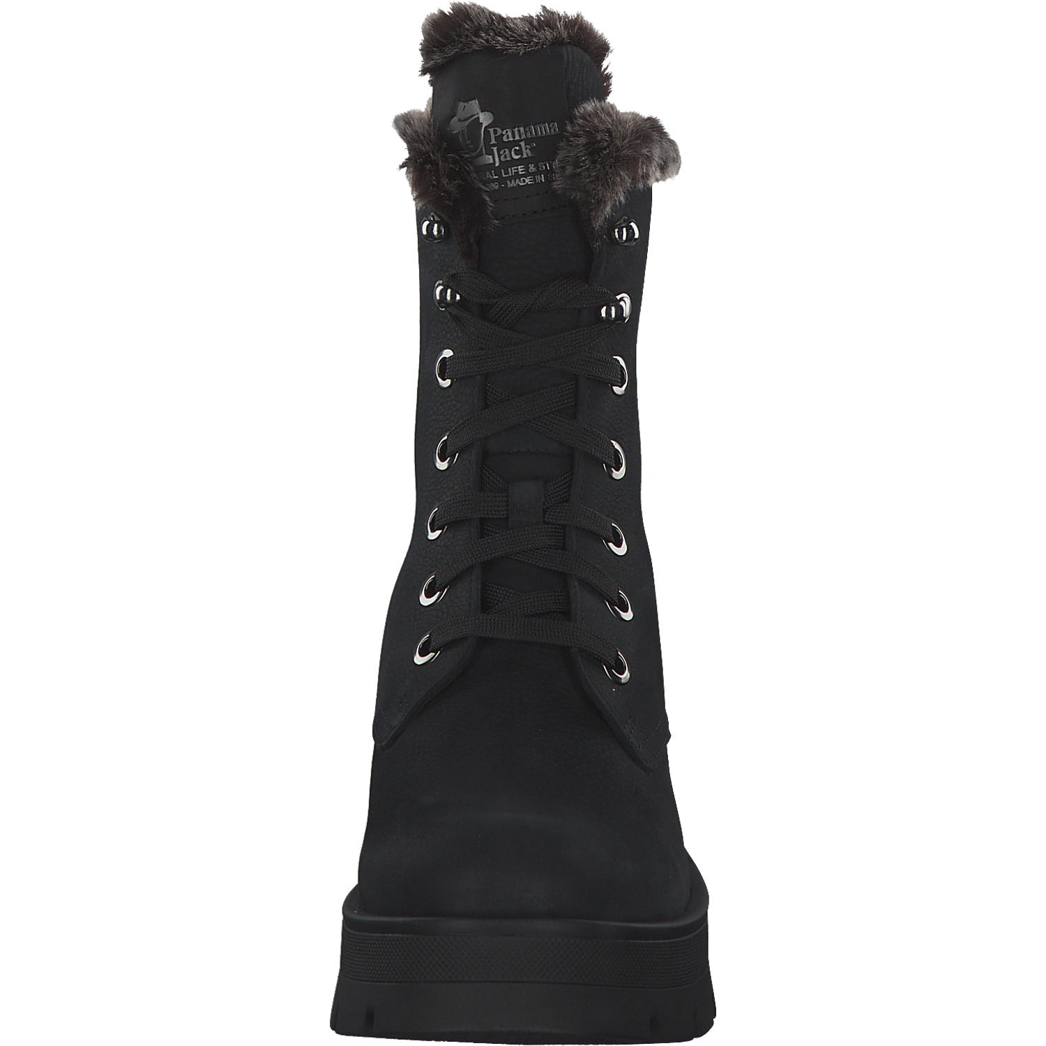 Panama Jack Clare B, Schnürstiefel, Damen, Schwarz (Negro/Black)