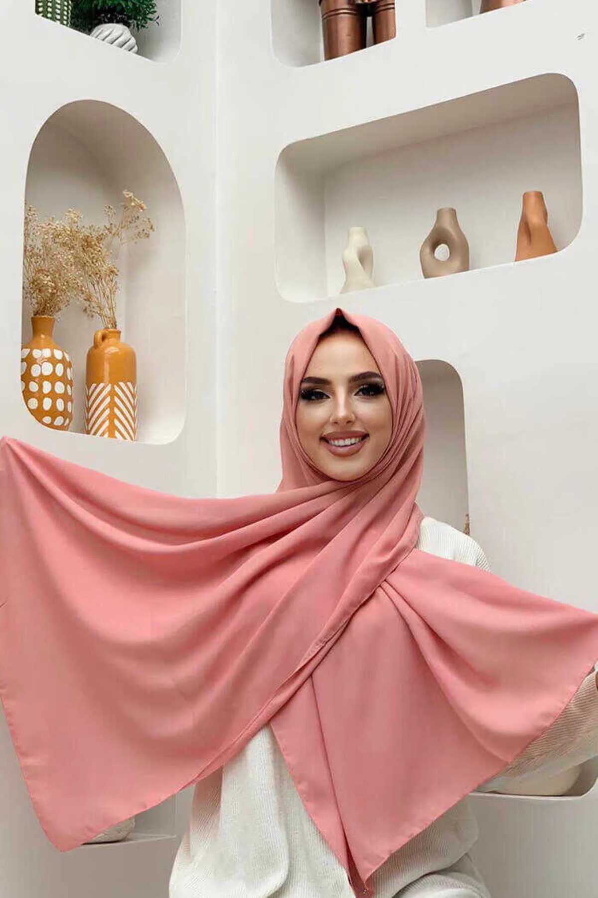 Bym Fashion  2025 Cwin Shawl Powder