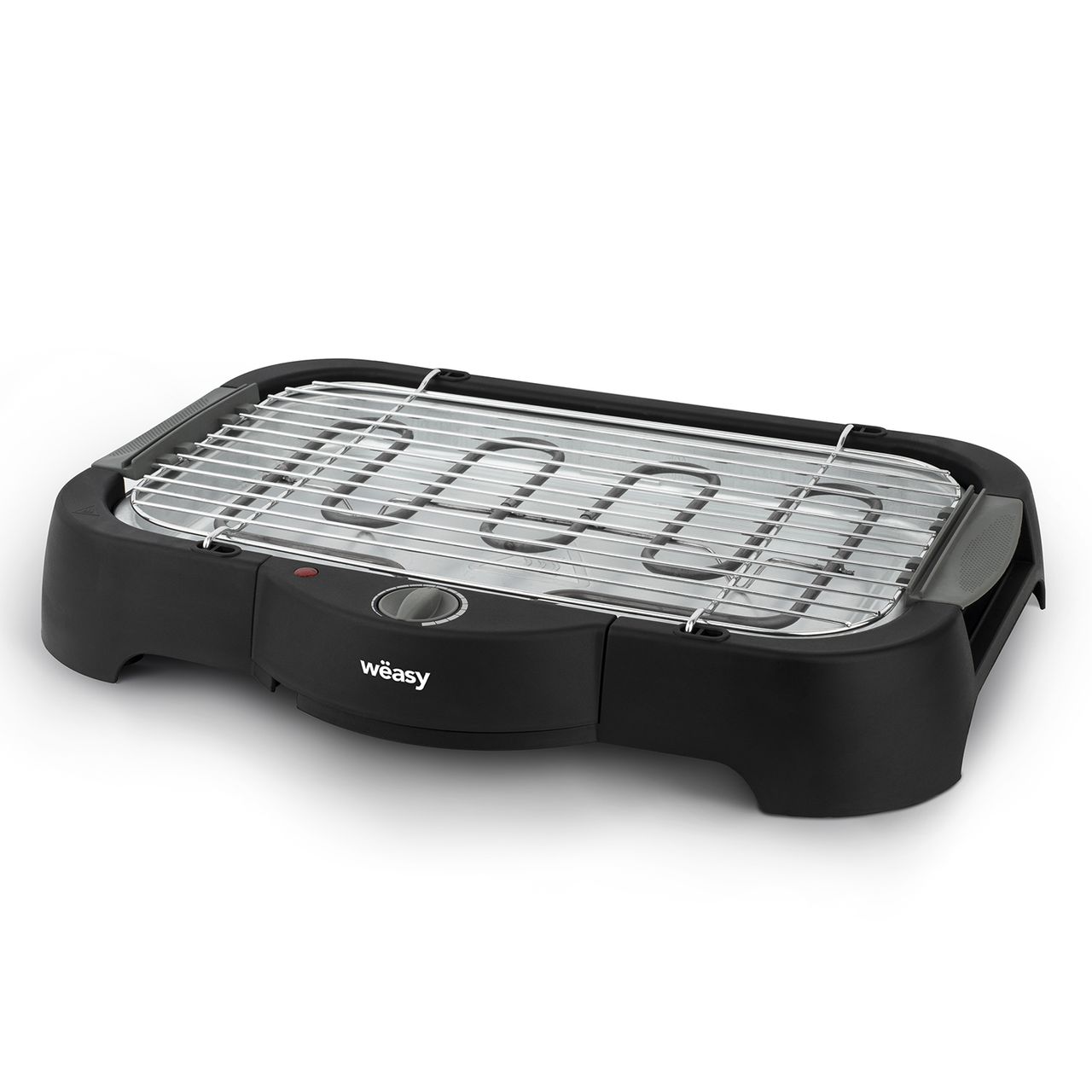 Weasy Wëasy Barbecue Electrique BBQ GBE40, Multifunktionaler Tischgrill, Innen-/Außengebrauch, Regulierbarer Thermostat, Fleisch Gemüse Fisch, Einfache Reinigung, Spülmaschinengeeignet