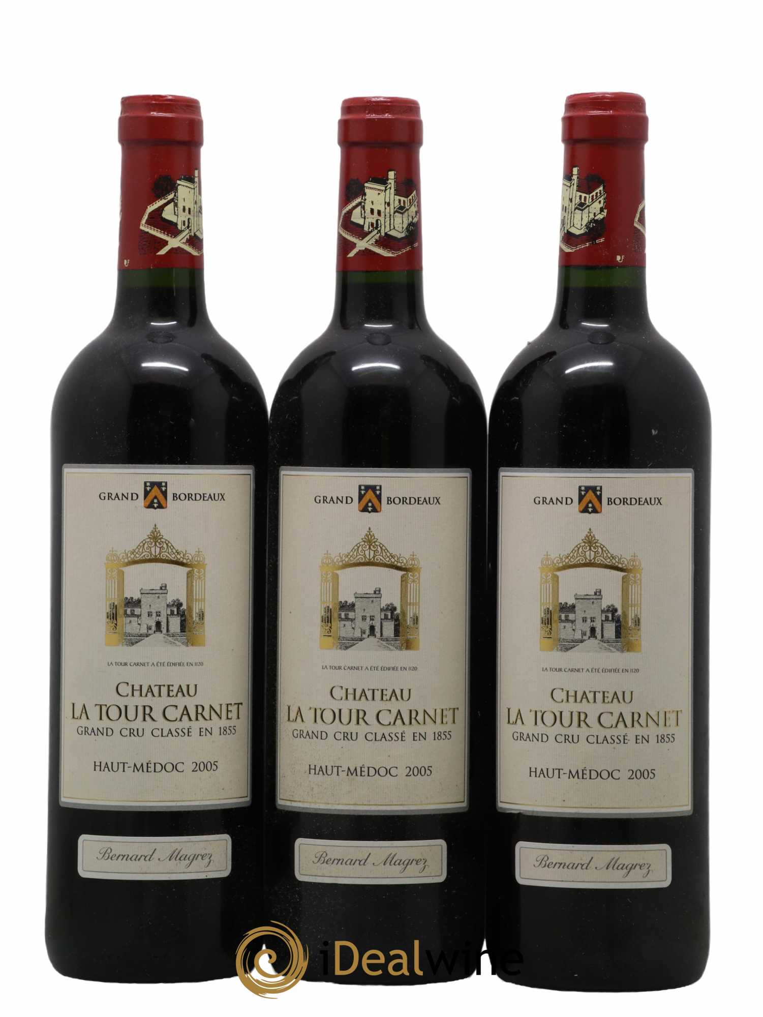 Château La Tour Carnet 4ème Grand Cru Classé  2005 - Lot de 6 Bouteilles