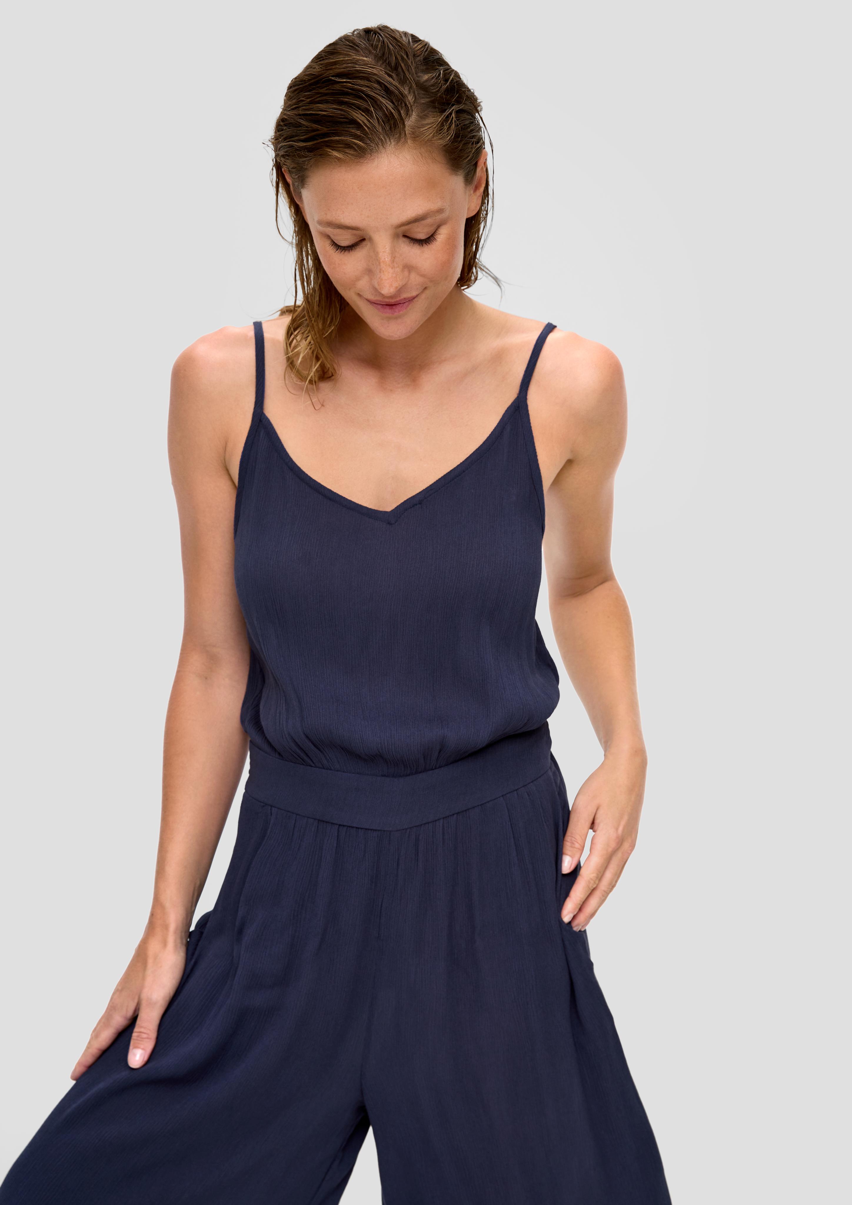 Wide Leg Strand-Jumpsuit aus reiner Viskose  6009047-5700