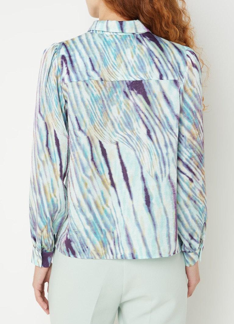 Aaiko  Pillar blouse met zebraprint en lurex