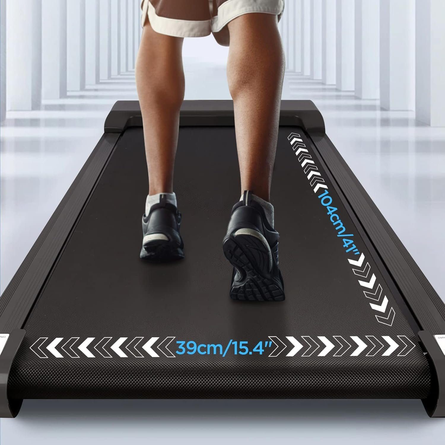 Tvdugim Laufband (Zuhause, Walking Pad, Laufband Schreibtisch für Zuhause und Büro), Schreibtisch für Zuhause und Büro mit Fernbedienung LCD-Anzeige