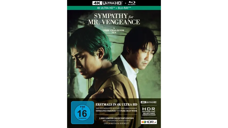 Sympathy for Mr. Vengeance - 2-Disc Limited Collector's Edition im Mediabook (4K Ultra HD)  (+ Blu-Ray 2D)