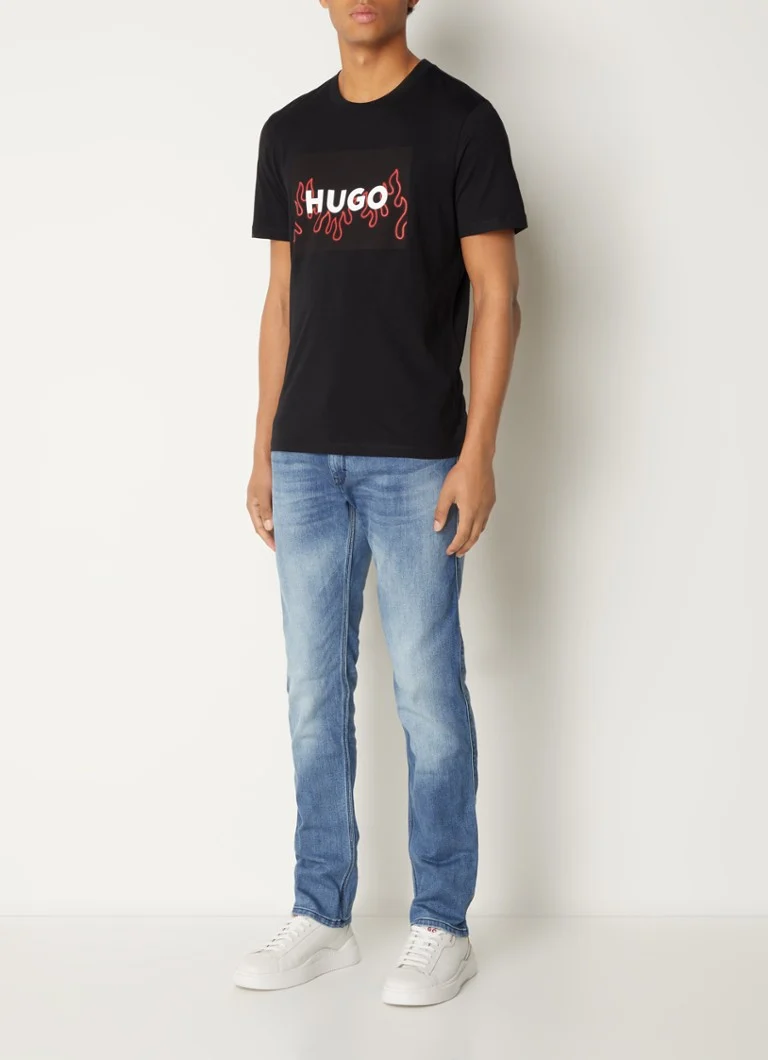Koszulka HUGO BOSS Dulive z nadrukowanym logo