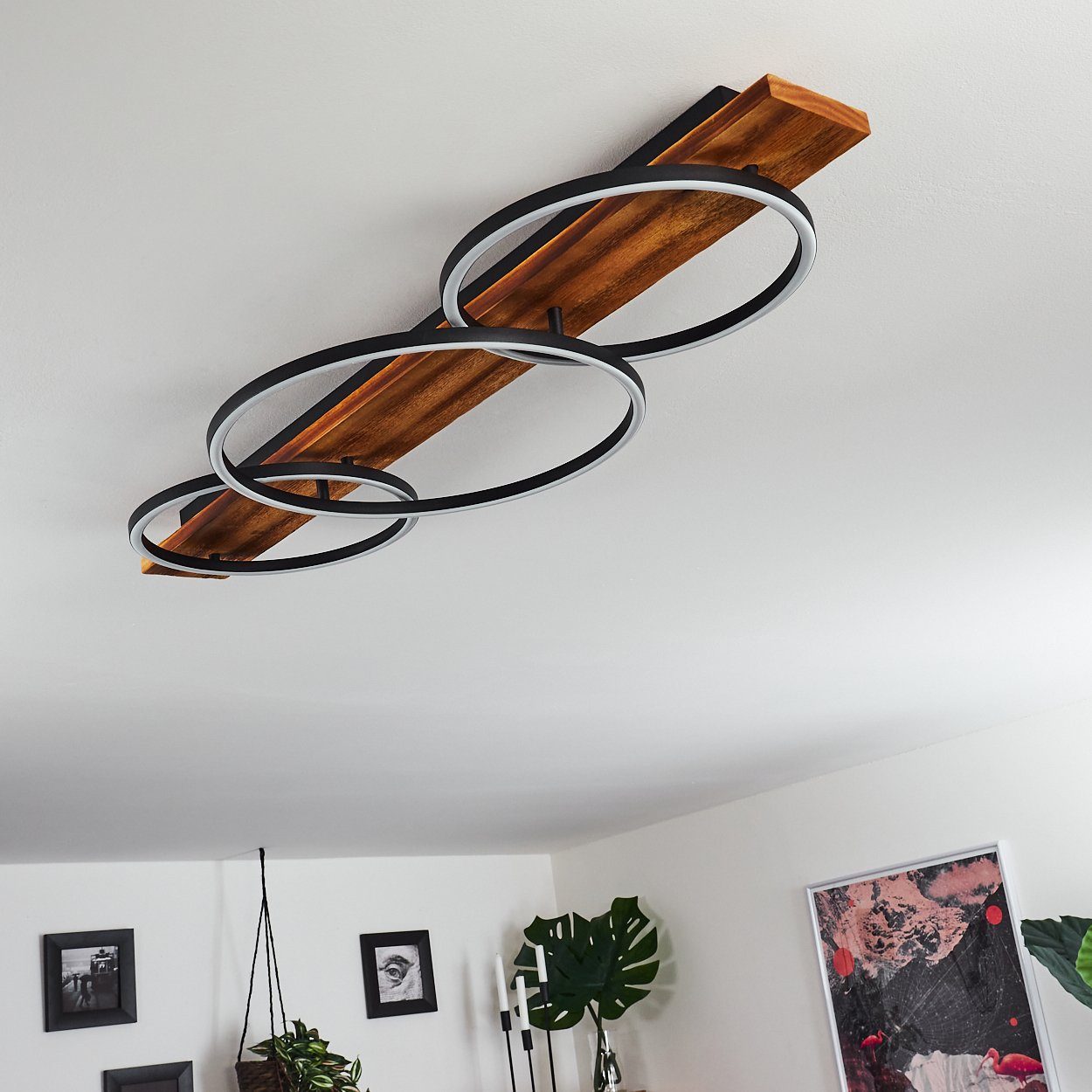 hofstein Deckenleuchte Flur Dielen Leuchten LED Decken Lampen Wohn Schlaf Zimmer Raum