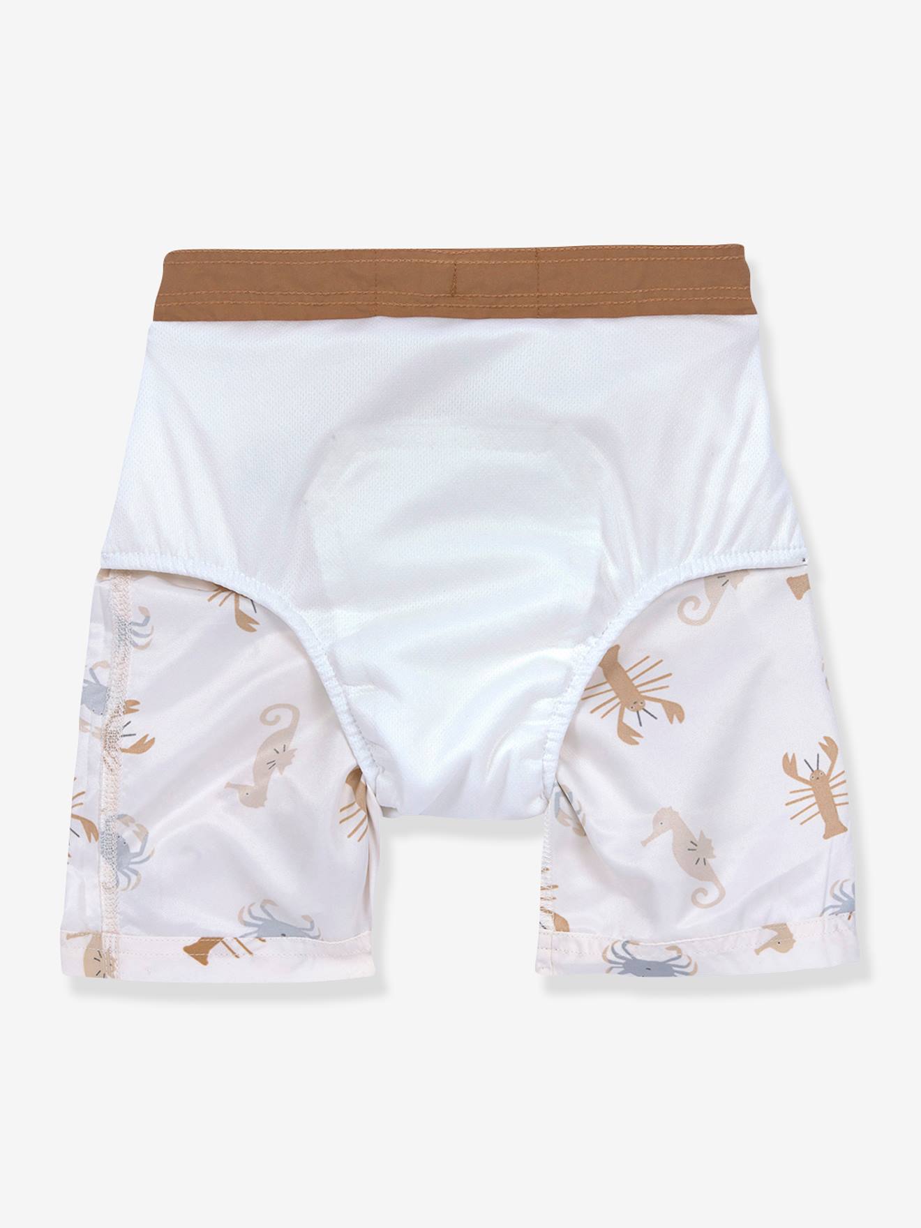 Short de bain rayé LÄSSIG blanc