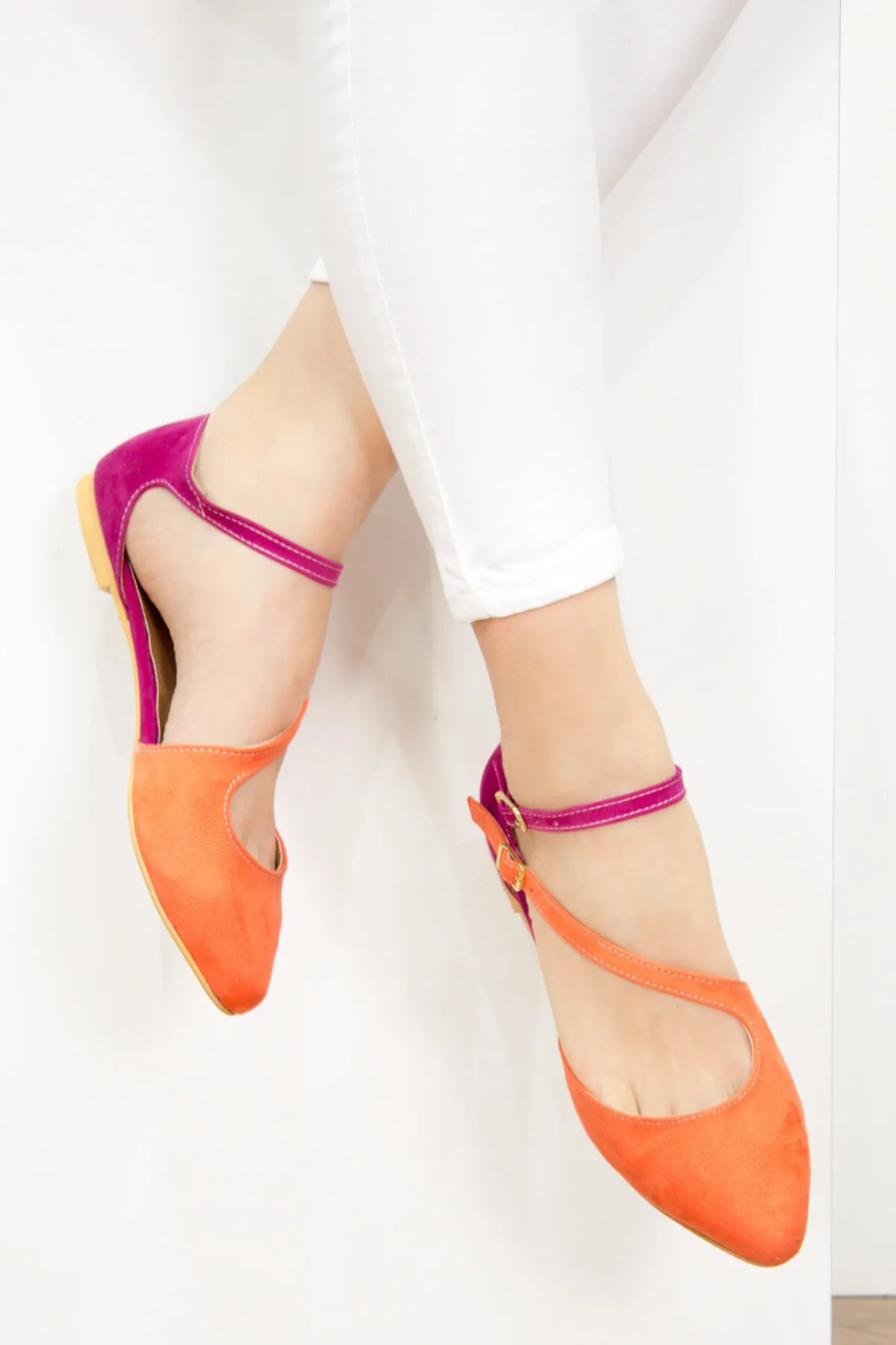 Fox Shoes  Orange Fuchsia Damenschuhe D726016902
