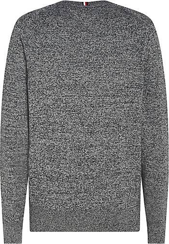 TOMMY HILFIGER Herren Strickpullover Rundhals Baumwolle/Kaschmir Regular Fit