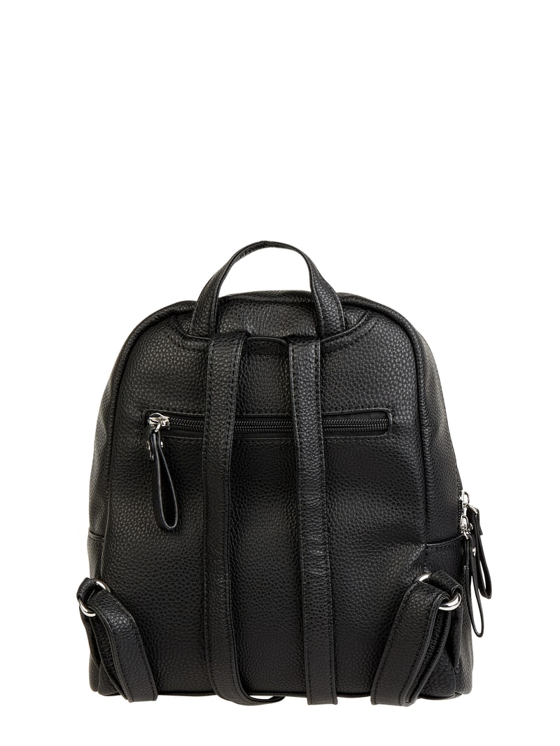 Rucksack in Leder-Optik in schwarz