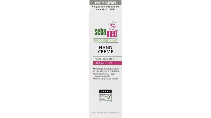 Sebamed Trockene Haut parfumfrei Handcreme Urea 5% 75 ml