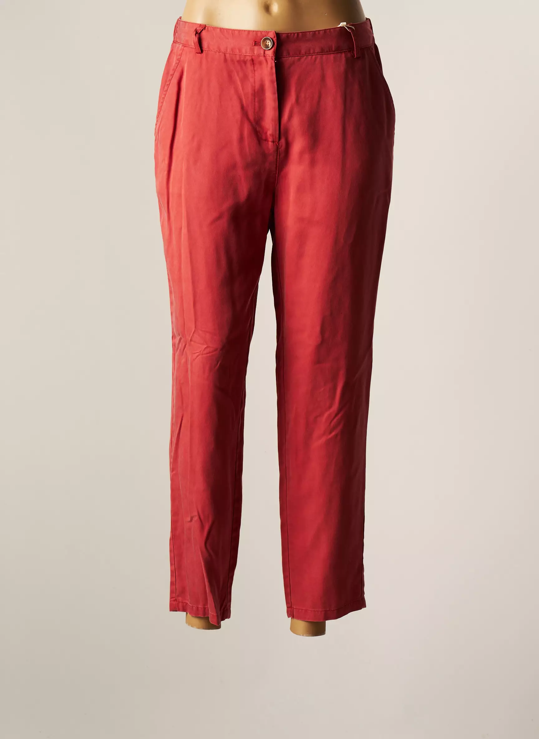 C Est Beau La Vie Pantalon7 8 Femme couleur rouge