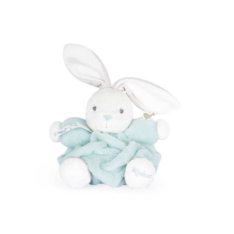 Peluche lapin Patapouf vert d'eau Plume 18 cm Kaloo