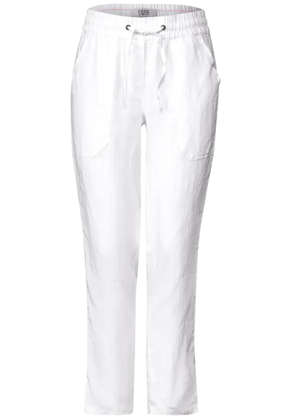 CECIL Leinen Casual Fit Hose
