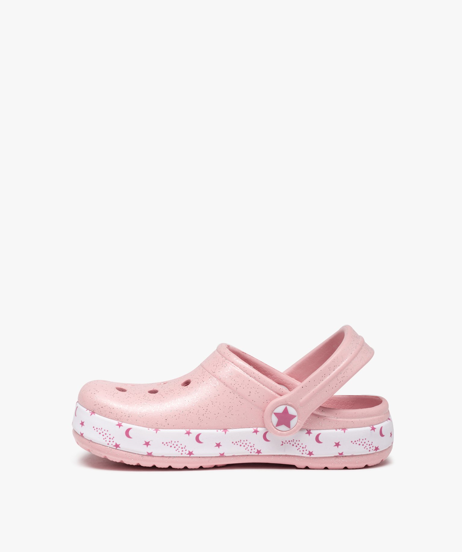 Sabots souples fille pailletés imprimés Bambi - DS rose | GEMO