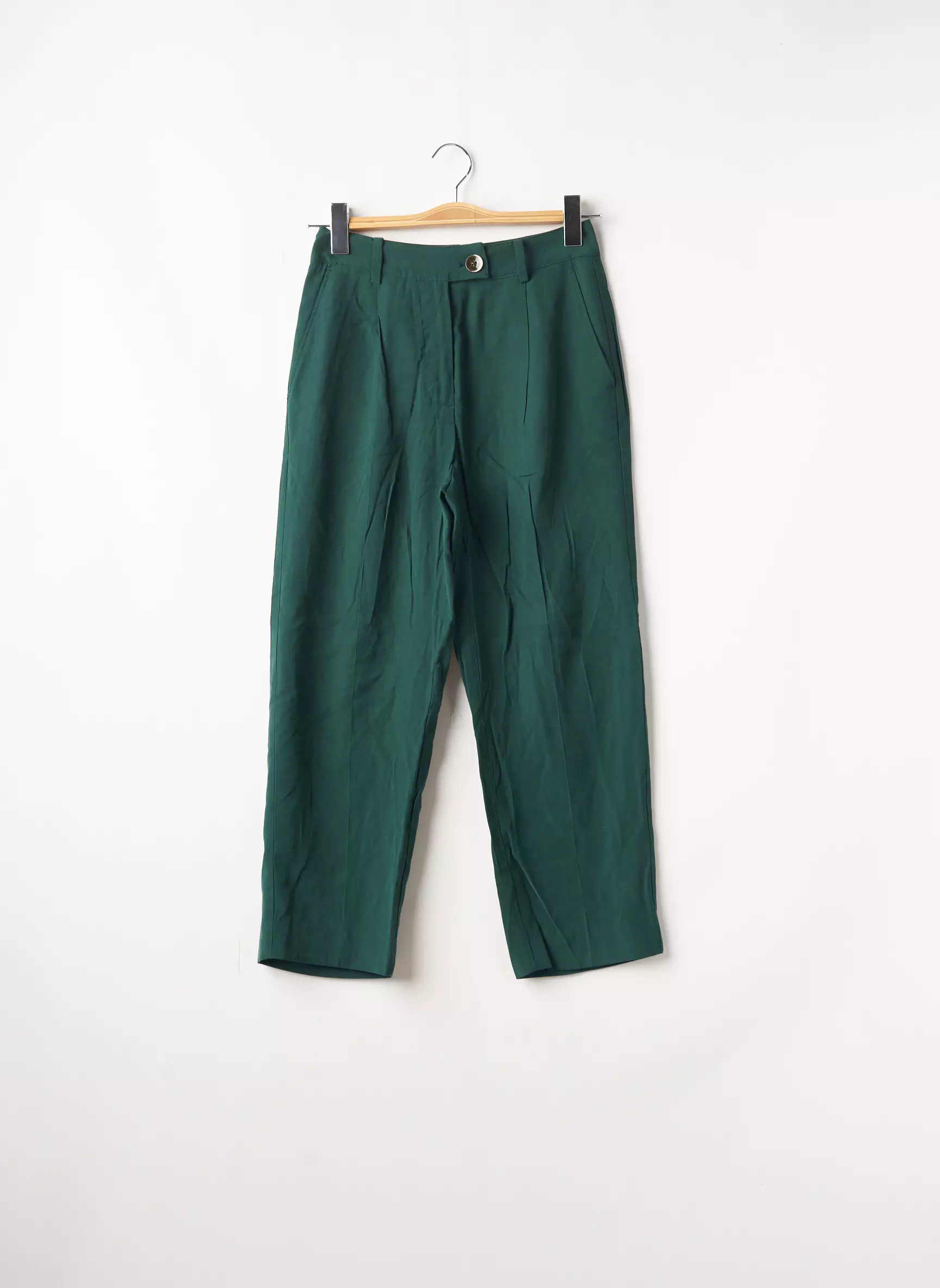 Mango Pantalon7 8 Femme couleur vert