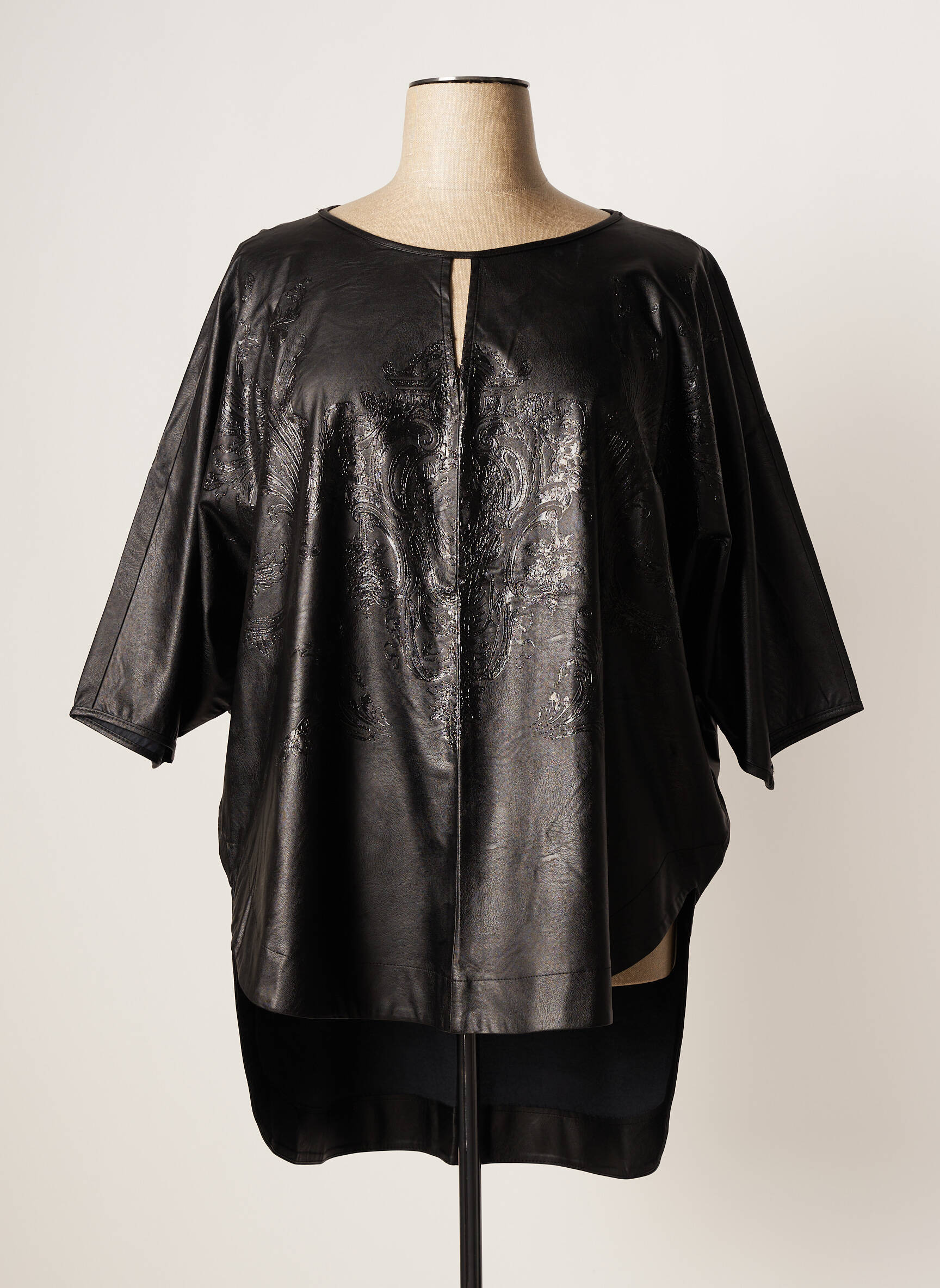 Mat Tuniquemanchelongue Femme couleur noir