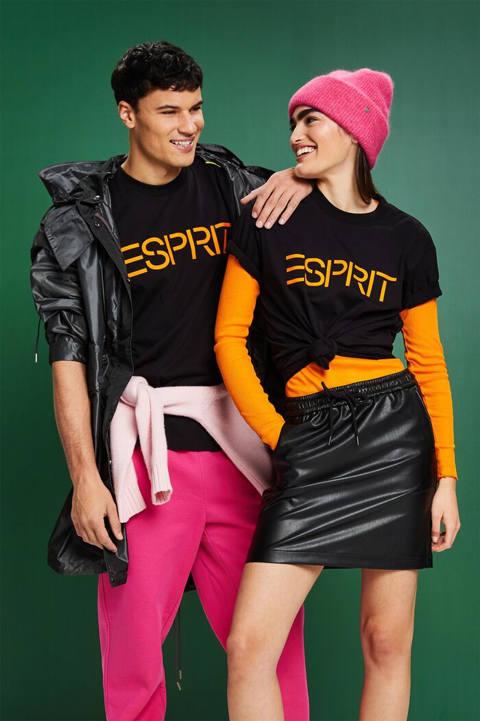 Unisex Logo-T-Shirt aus Baumwolljersey