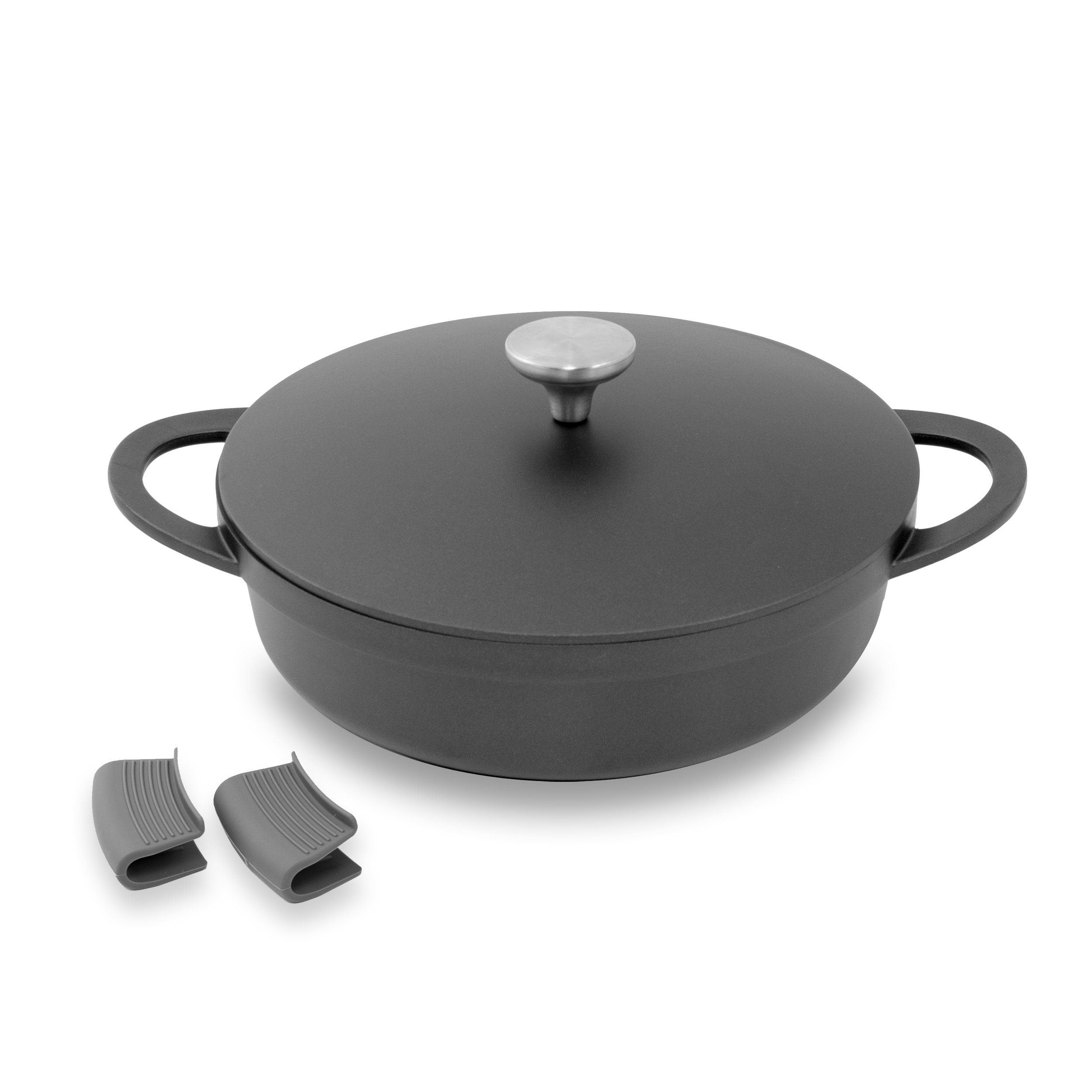 Kopf Topf-Set Atavola, Aluminiumguss (8-tlg), Antihaftbeschichtung, Induktion Kochtopf Set, inkl. Thermogrips