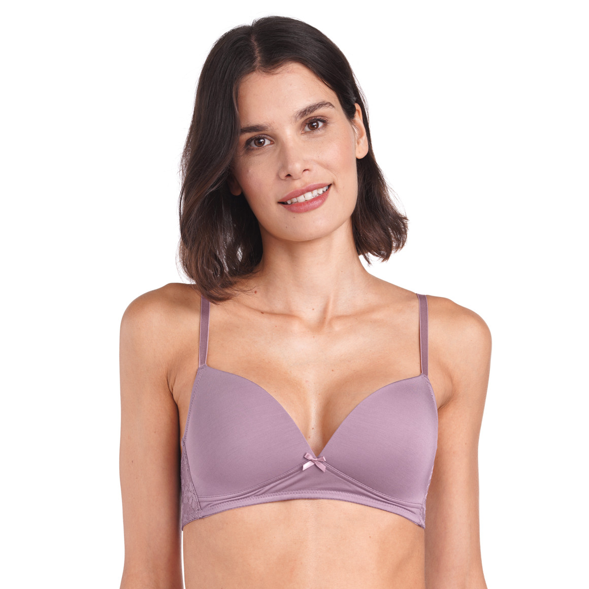 2 Damen Soft-BHs mit Spitze