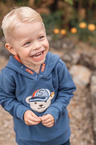 Sweatshirt, mittelblau für Jungs