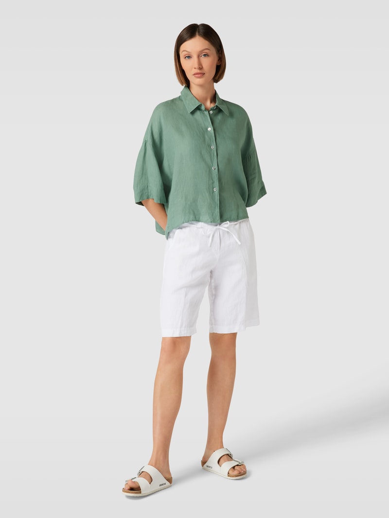 Shorts mit seitlichen Eingrifftaschen Modell 'MEL' in weiß