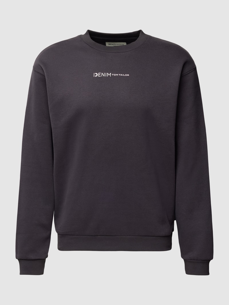 Sweatshirt mit überschnittenen Schultern in anthrazit