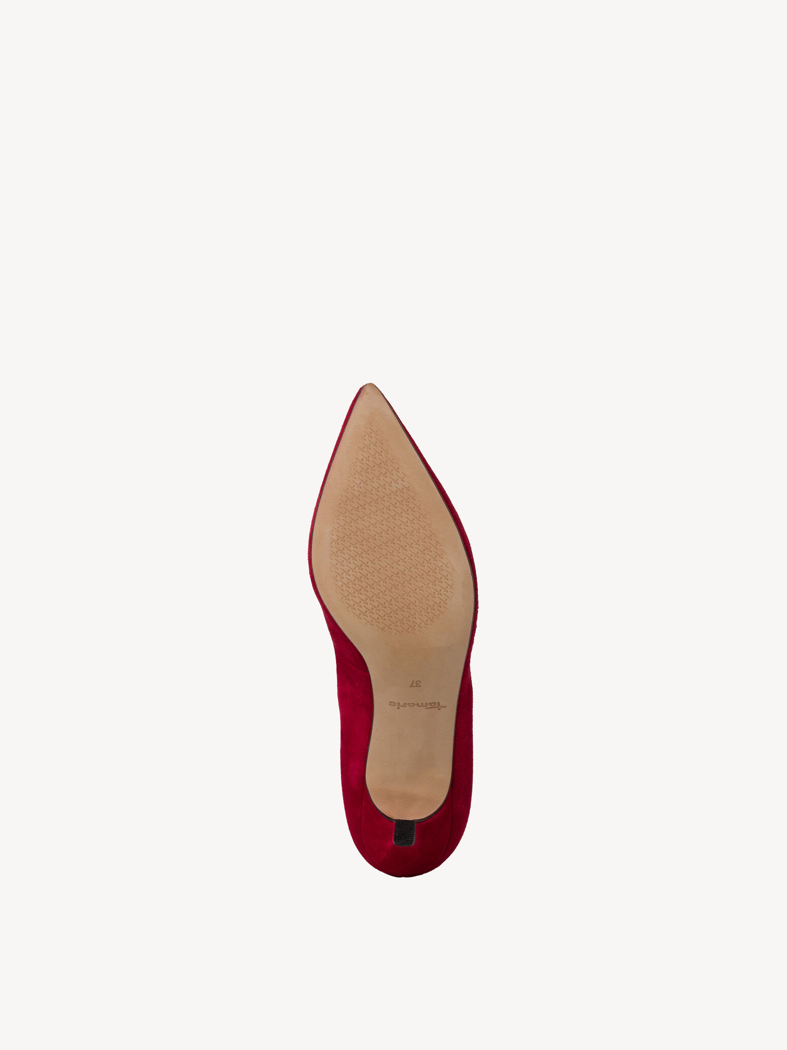 Escarpin en cuir - rouge
