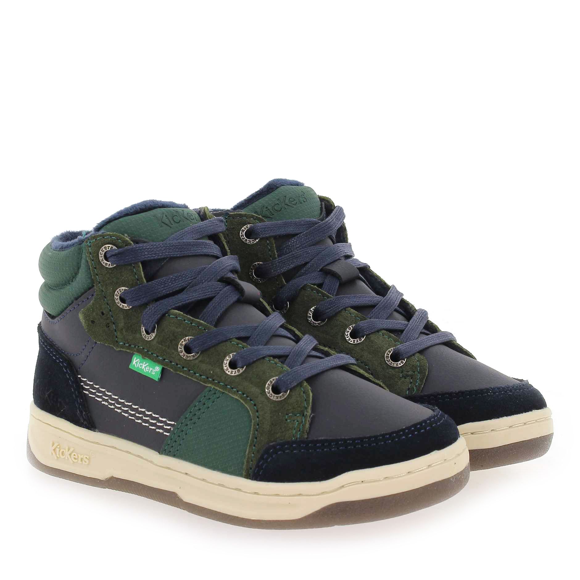 Kickers  KICKOSTA SUEDE - Marine Vert