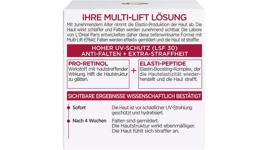 L'Oréal Paris Gesichtscreme Revitallift Feuchtigkeitspflege SPF30 50 ml