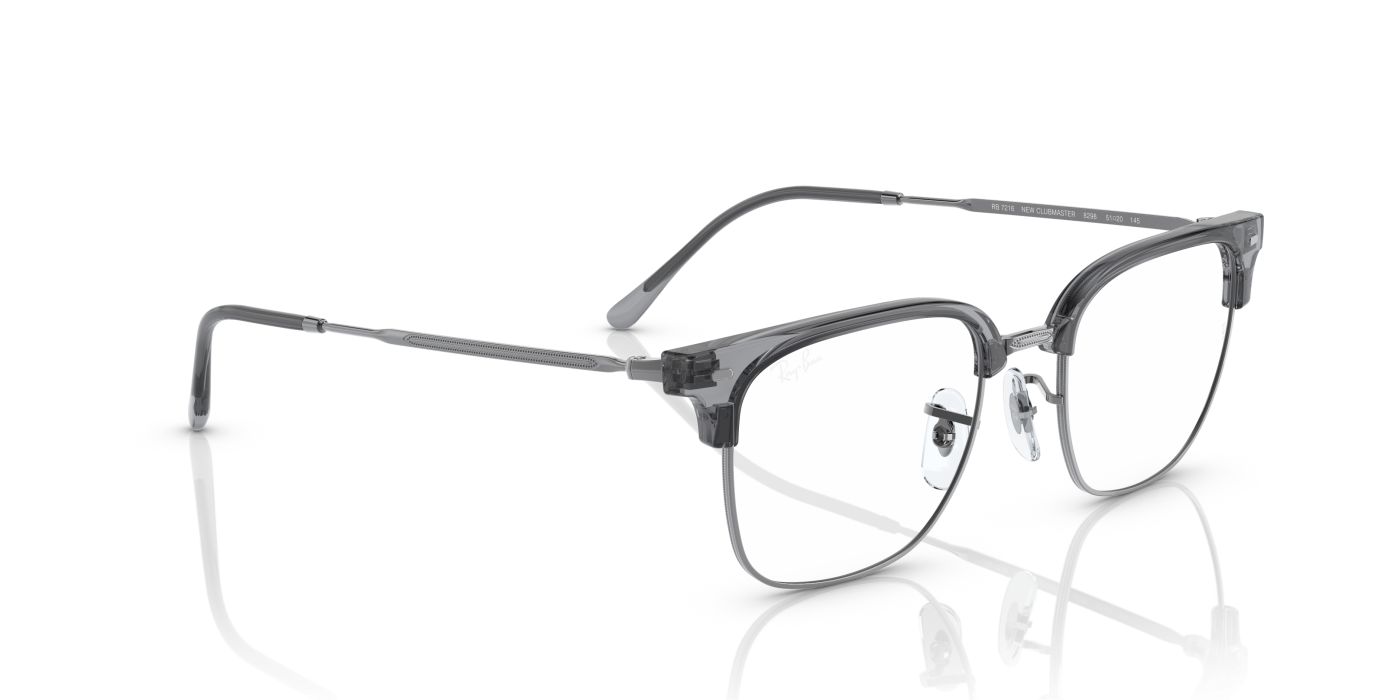 NOI CLUBMASTER OPTICS LIMITED - Gri lucios transparent pe gri închis