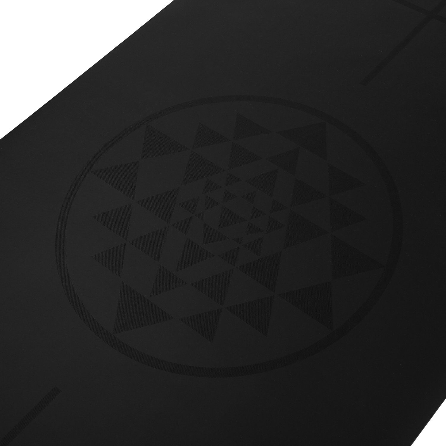 bodhi Yogamatte Design Yogamatte PHOENIX Mat, schwarz mit Alignment-Yantra
