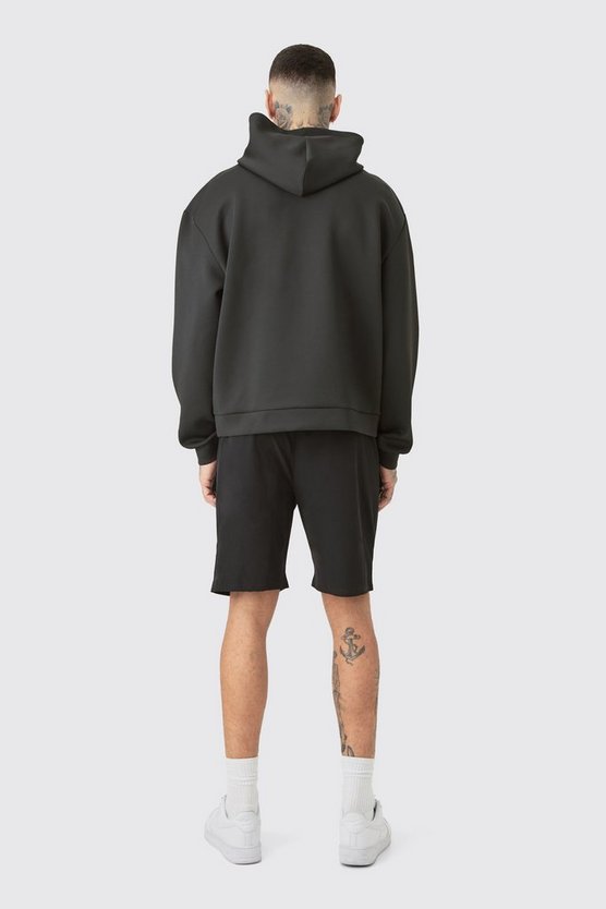 Tall kastiger Oversize Scuba Hoodie