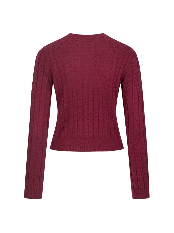 Nübler Strickjacke Langarm Sonja in Bordeaux günstig kaufen