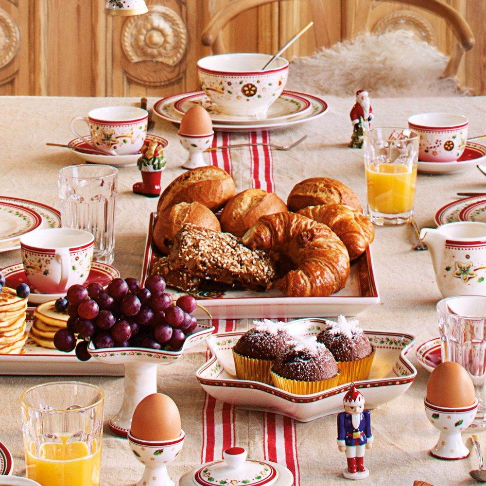 Villeroy & Boch Plateau à gâteaux rectangulaire, grand Winter Bakery Delight Plat à  tarte
