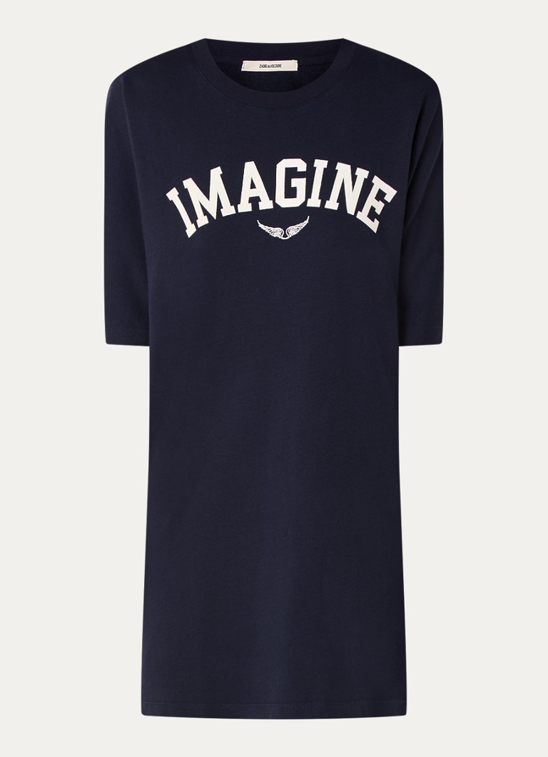 Zadig&Voltaire Portman mini dress in organic cotton blend with print