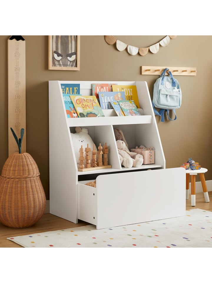 SoBuy Kinderregal in Weiß - (B)76 x (H)100 x (T)40cm günstig kaufen onesize
