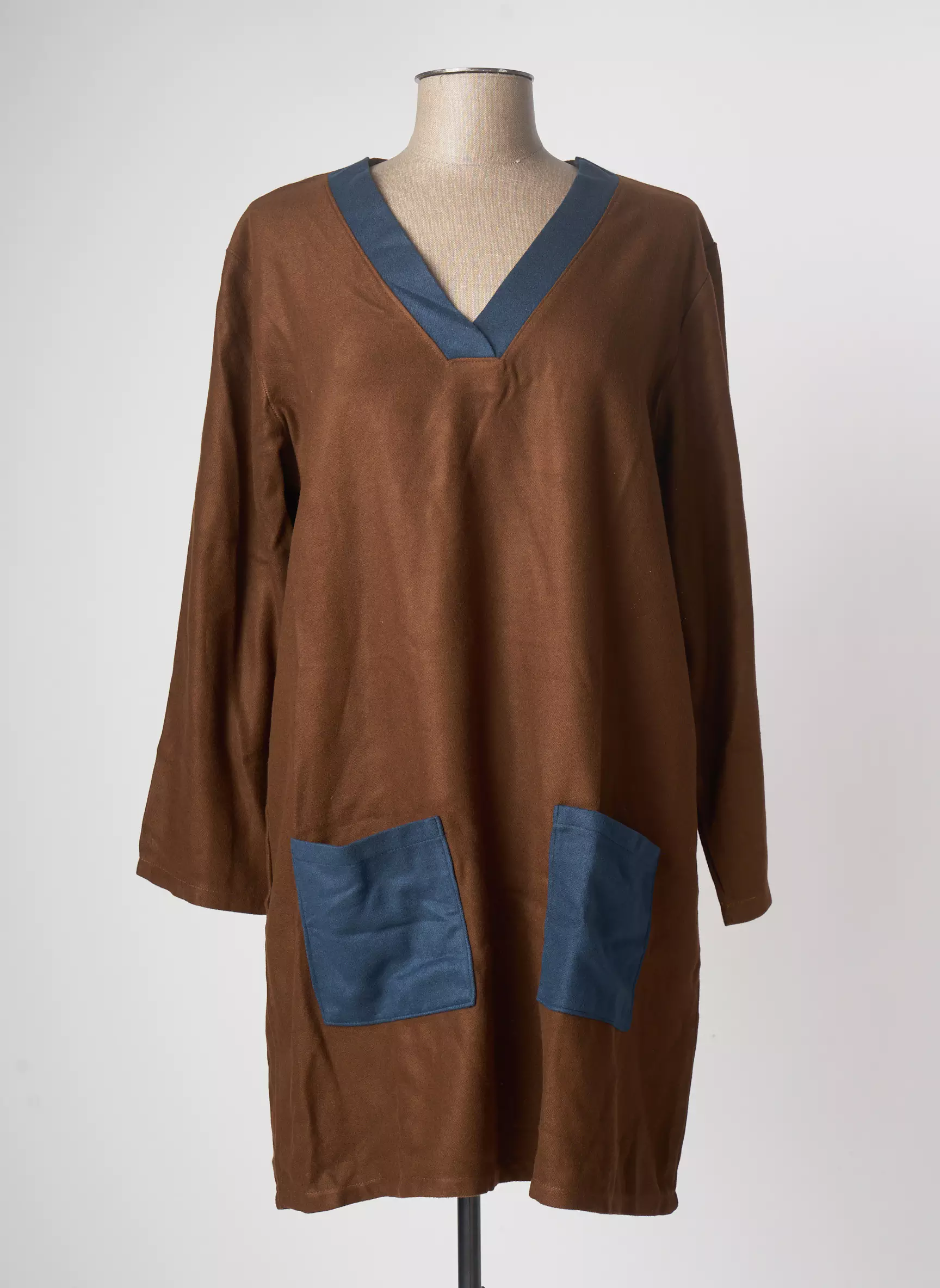 Tendance Unique Robes Courtes Femme couleur bleu