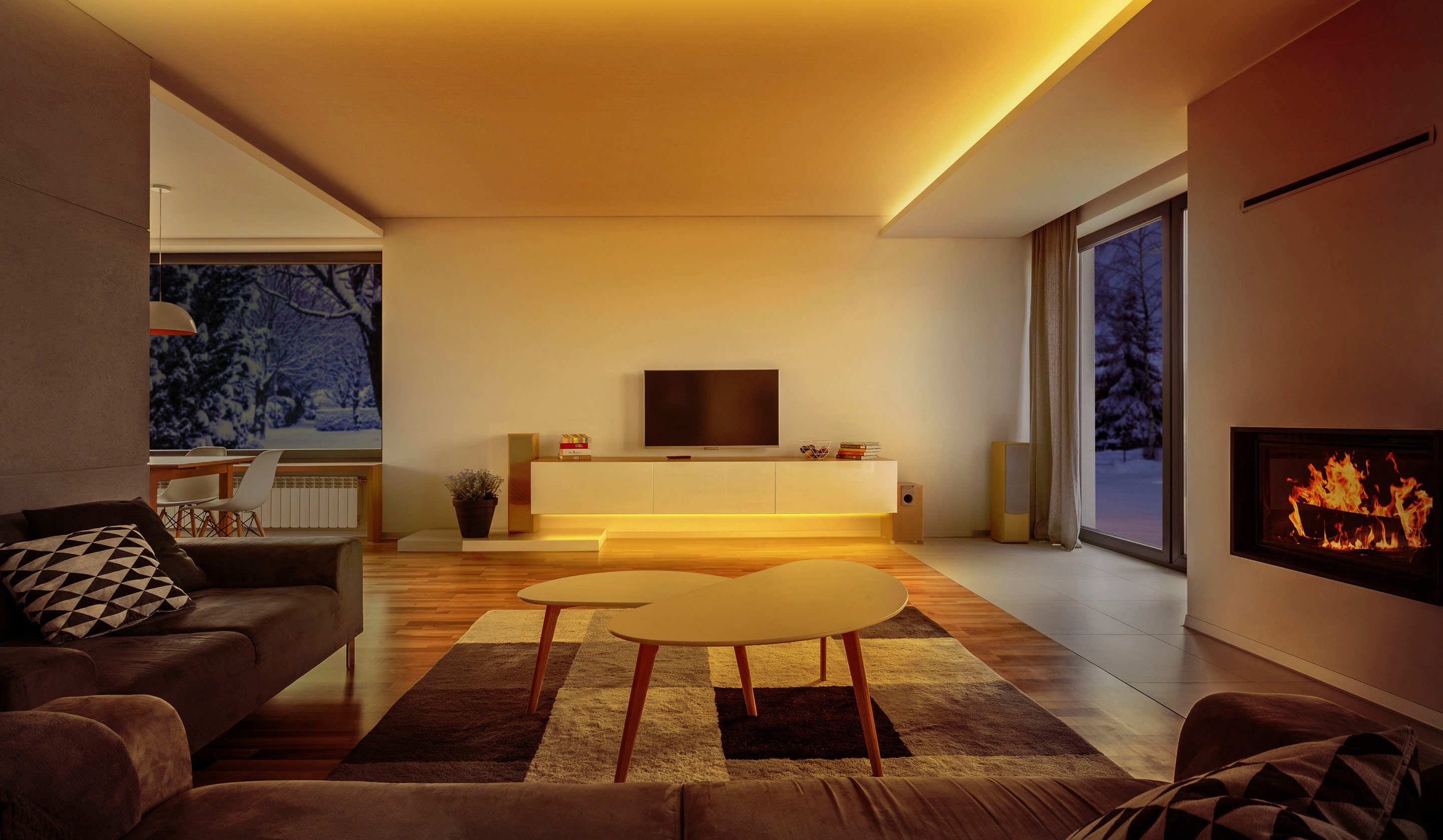 EVE LED Lichtleiste Light Strip, Dimmer, Farbwechsel, erweiterbar, LED fest integriert, Farbwechsler