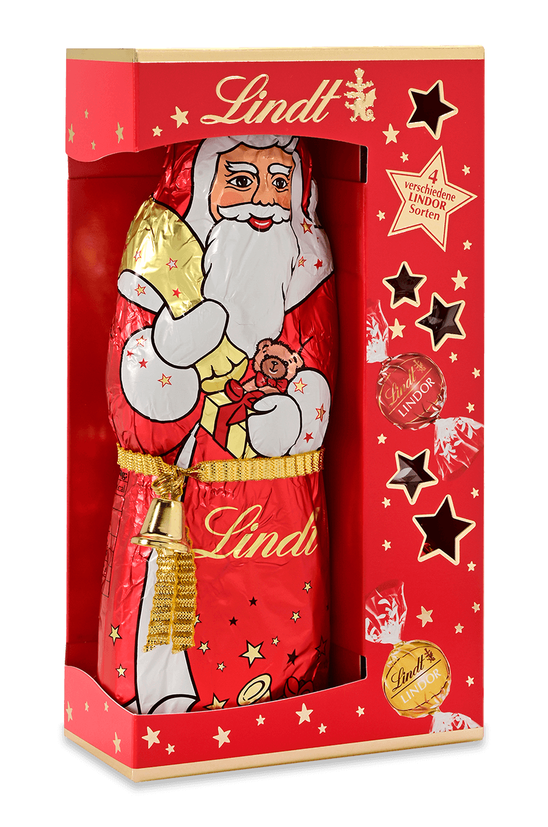 Weihnachtsmann LINDOR Geschenk, 197g
