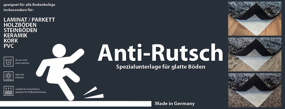 Kayoom Anti-Slip - 100 Weiß 150cm x 220cm