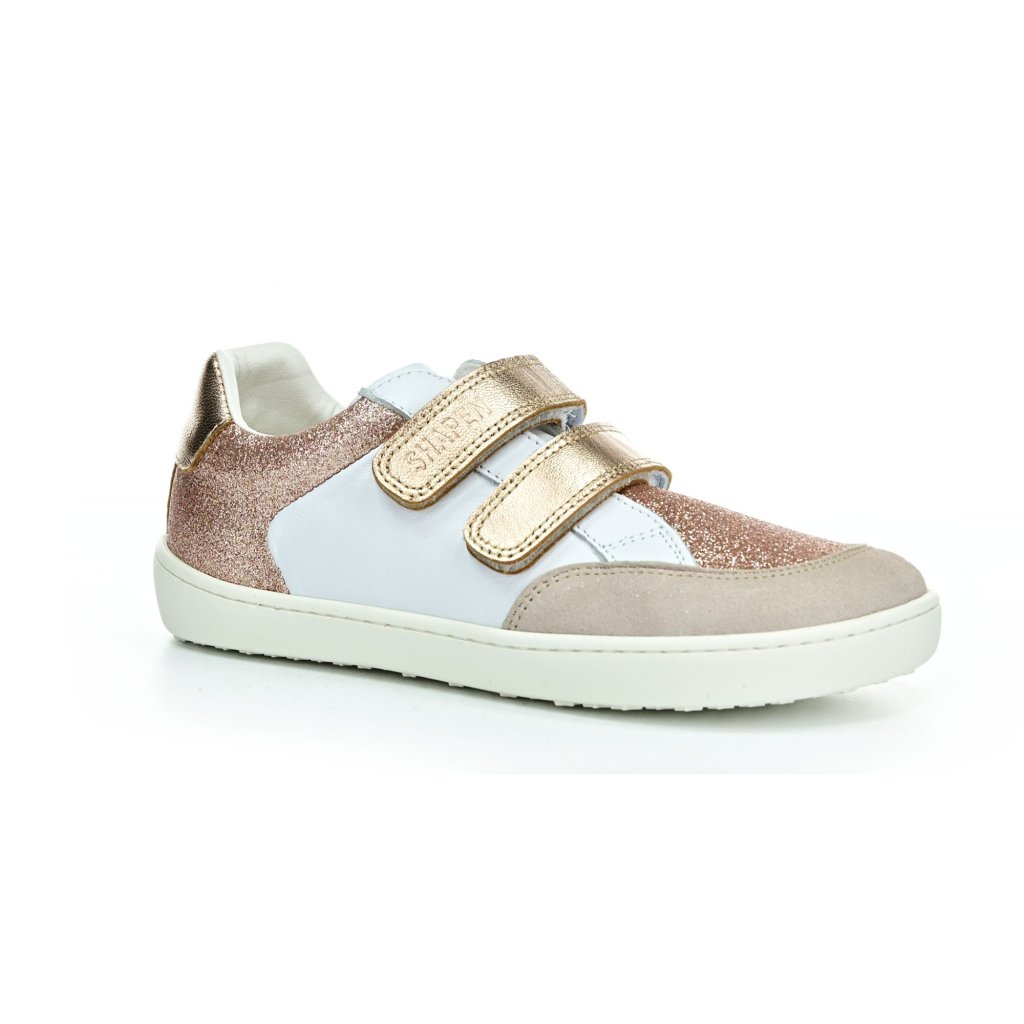Shapen Charm Mini Rose Gold Leather Barfußsneakers