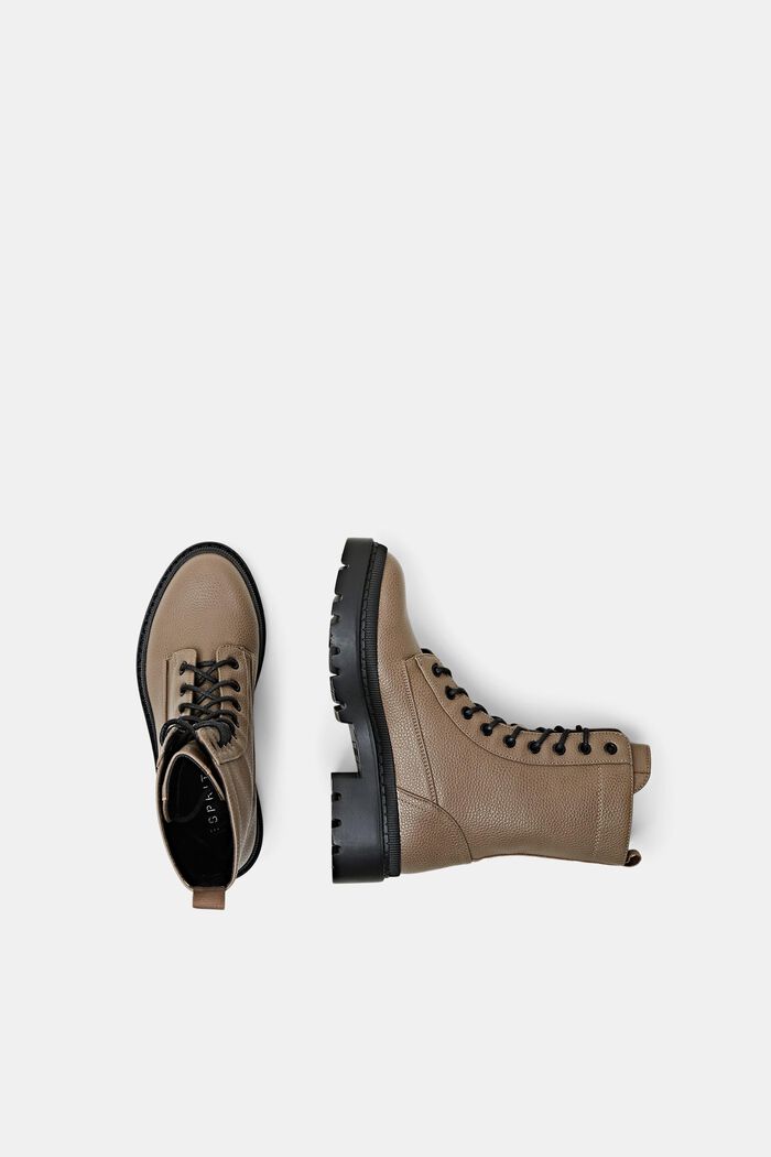Schnürboots aus veganem Leder