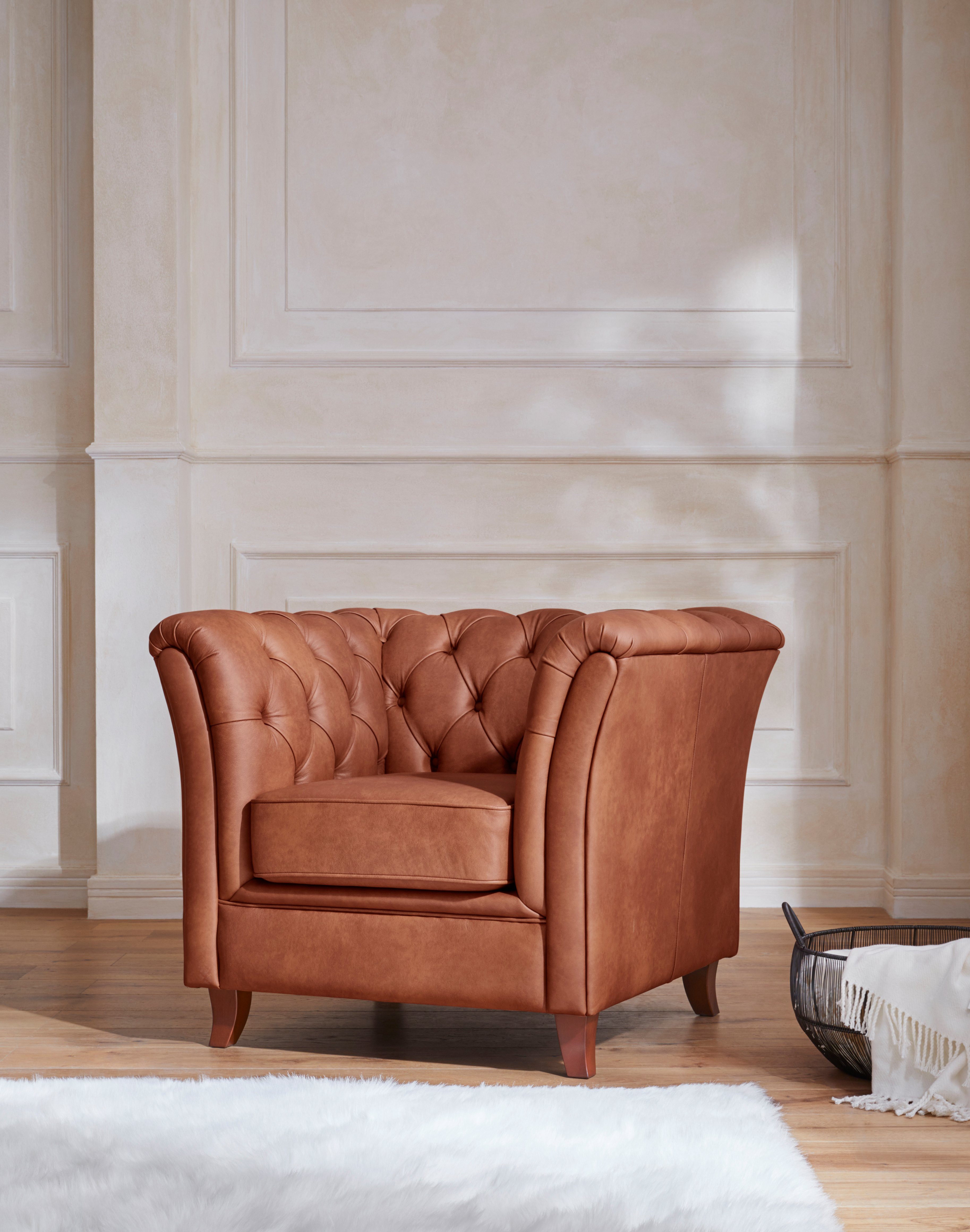 Home affaire Chesterfield-Sessel Reims, mit echter Chesterfield-Knopfheftung, hochwertige Verarbeitung