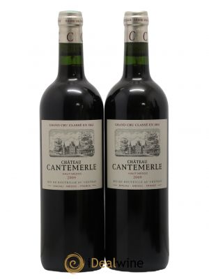 Château Cantemerle 5ème Grand Cru Classé  2009 - Lot de 2 Bouteilles