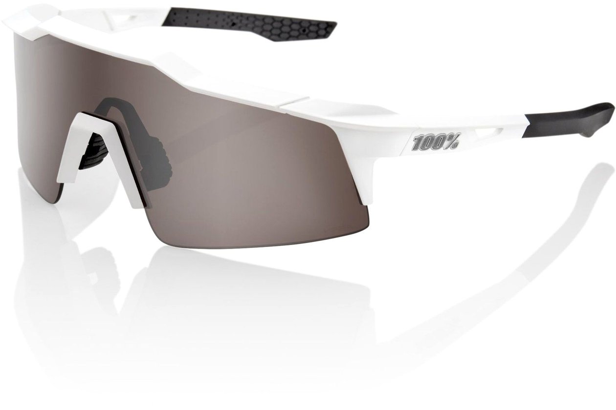 100 Percent Speedcraft SL Matte White HiPER Silver / HiPER Silver Mirror