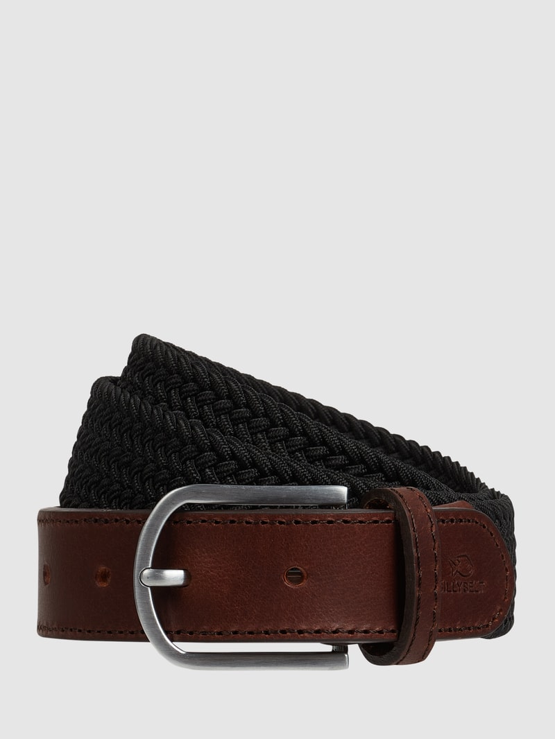 Gürtel mit Label-Detail in schwarz