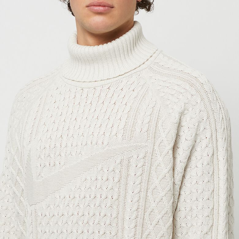 NIKE NL Cable Knit Turtleneck light bone