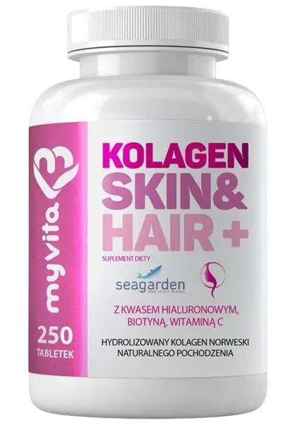 MyVita Kolagen za kožu i kosu+, 250 tableta.
